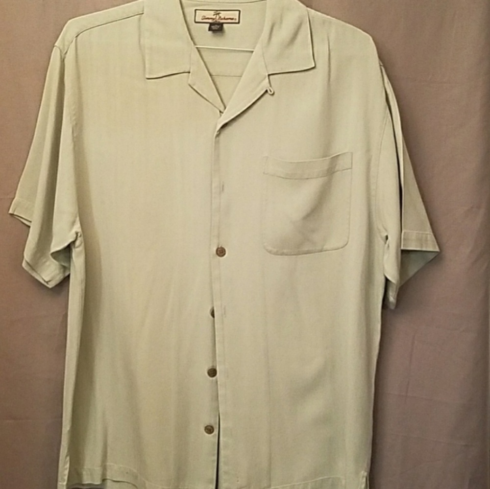 Tommy Bahama Silk Short sleeve shirt, Mens Medium
